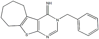 3-benzyl-3,5,6,7,8,9-hexahydro-4H-cyclohepta[4,5]thieno[2,3-d]pyrimidin-4-imine Structure