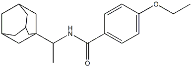 N-[1-(1-adamantyl)ethyl]-4-ethoxybenzamide,,结构式