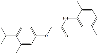 N-(2,5-dimethylphenyl)-2-(4-isopropyl-3-methylphenoxy)acetamide Structure