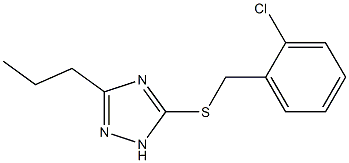 2-chlorobenzyl 3-propyl-1H-1,2,4-triazol-5-yl sulfide
