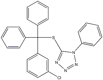 5-{[(3-chlorophenyl)(diphenyl)methyl]sulfanyl}-1-phenyl-1H-tetraazole