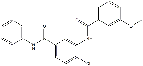 4-chloro-3-[(3-methoxybenzoyl)amino]-N-(2-methylphenyl)benzamide