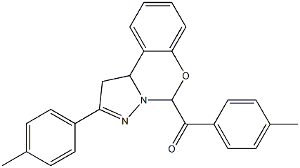 (4-methylphenyl)[2-(4-methylphenyl)-1,10b-dihydropyrazolo[1,5-c][1,3]benzoxazin-5-yl]methanone|