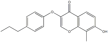 7-hydroxy-8-methyl-3-[(4-propylphenyl)oxy]-4H-chromen-4-one