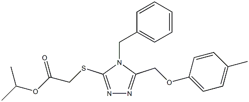  isopropyl ({4-benzyl-5-[(4-methylphenoxy)methyl]-4H-1,2,4-triazol-3-yl}sulfanyl)acetate