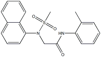 N-(2-methylphenyl)-2-[(methylsulfonyl)(1-naphthyl)amino]acetamide