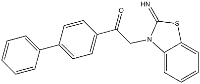 1-[1,1'-biphenyl]-4-yl-2-(2-imino-1,3-benzothiazol-3(2H)-yl)ethanone