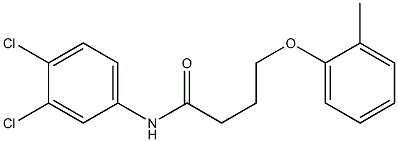 N-(3,4-dichlorophenyl)-4-(2-methylphenoxy)butanamide