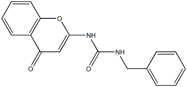 N-benzyl-N'-(4-oxo-4H-chromen-2-yl)urea Struktur