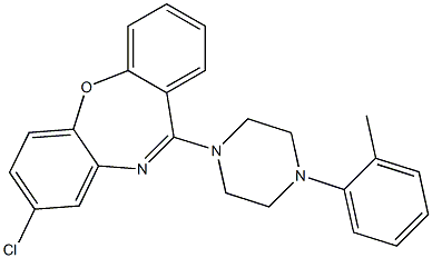 8-chloro-11-[4-(2-methylphenyl)piperazin-1-yl]dibenzo[b,f][1,4]oxazepine Struktur