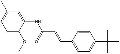  3-(4-tert-butylphenyl)-N-(2-methoxy-5-methylphenyl)acrylamide