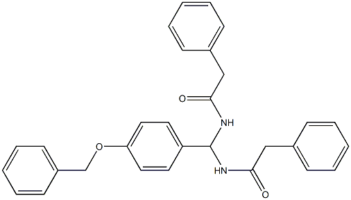  N-{[4-(benzyloxy)phenyl][(phenylacetyl)amino]methyl}-2-phenylacetamide