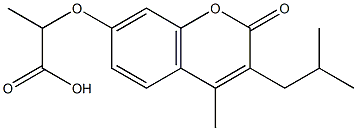 2-[(3-isobutyl-4-methyl-2-oxo-2H-chromen-7-yl)oxy]propanoic acid