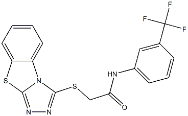 2-([1,2,4]triazolo[3,4-b][1,3]benzothiazol-3-ylsulfanyl)-N-[3-(trifluoromethyl)phenyl]acetamide