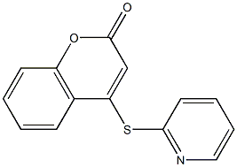 4-(2-pyridinylsulfanyl)-2H-chromen-2-one Structure