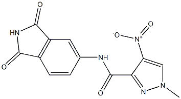 N-(1,3-dioxo-2,3-dihydro-1H-isoindol-5-yl)-4-nitro-1-methyl-1H-pyrazole-3-carboxamide