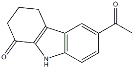 6-acetyl-2,3,4,9-tetrahydro-1H-carbazol-1-one 结构式
