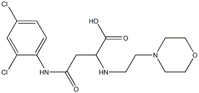 4-(2,4-dichloroanilino)-2-{[2-(4-morpholinyl)ethyl]amino}-4-oxobutanoic acid Structure