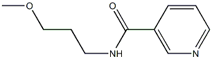 N-(3-methoxypropyl)nicotinamide 结构式