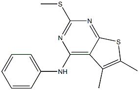 5,6-dimethyl-2-(methylsulfanyl)-N-phenylthieno[2,3-d]pyrimidin-4-amine|