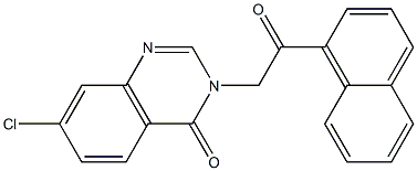 7-chloro-3-[2-(1-naphthyl)-2-oxoethyl]-4(3H)-quinazolinone Structure