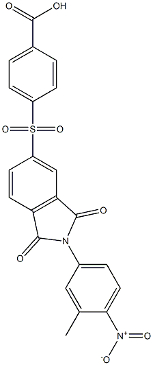 4-[(2-{4-nitro-3-methylphenyl}-1,3-dioxo-2,3-dihydro-1H-isoindol-5-yl)sulfonyl]benzoic acid