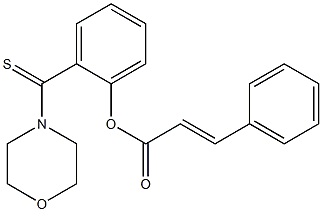 2-(4-morpholinylcarbothioyl)phenyl 3-phenylacrylate 结构式