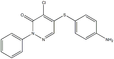5-[(4-aminophenyl)sulfanyl]-4-chloro-2-phenyl-3(2H)-pyridazinone Structure