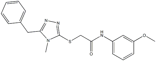 2-[(5-benzyl-4-methyl-4H-1,2,4-triazol-3-yl)sulfanyl]-N-(3-methoxyphenyl)acetamide