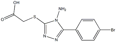 {[4-amino-5-(4-bromophenyl)-4H-1,2,4-triazol-3-yl]sulfanyl}acetic acid