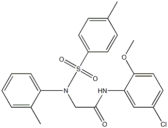 N-(5-chloro-2-methoxyphenyl)-2-{2-methyl[(4-methylphenyl)sulfonyl]anilino}acetamide Structure