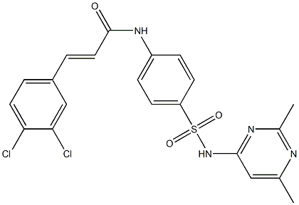  3-(3,4-dichlorophenyl)-N-(4-{[(2,6-dimethyl-4-pyrimidinyl)amino]sulfonyl}phenyl)acrylamide