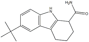 6-tert-butyl-2,3,4,9-tetrahydro-1H-carbazol-1-ylformamide 化学構造式