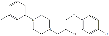 1-(4-chlorophenoxy)-3-[4-(3-methylphenyl)-1-piperazinyl]-2-propanol|