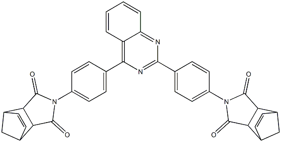 4-(4-{2-[4-(3,5-dioxo-4-azatricyclo[5.2.1.0~2,6~]dec-8-en-4-yl)phenyl]-4-quinazolinyl}phenyl)-4-azatricyclo[5.2.1.0~2,6~]dec-8-ene-3,5-dione,,结构式