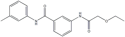 3-[(ethoxyacetyl)amino]-N-(3-methylphenyl)benzamide|