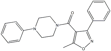 1-[(5-methyl-3-phenyl-4-isoxazolyl)carbonyl]-4-phenylpiperazine