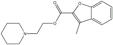 2-(1-piperidinyl)ethyl 3-methyl-1-benzofuran-2-carboxylate|