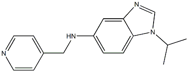 N-(1-isopropyl-1H-benzimidazol-5-yl)-N-(4-pyridinylmethyl)amine Structure