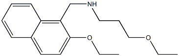 N-[(2-ethoxy-1-naphthyl)methyl]-N-(3-ethoxypropyl)amine,,结构式