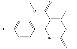 ethyl 4-(4-chlorophenyl)-1,6-dimethyl-2-thioxo-1,2,3,4-tetrahydro-5-pyrimidinecarboxylate