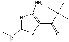 1-[4-amino-2-(methylamino)-1,3-thiazol-5-yl]-2,2-dimethyl-1-propanone