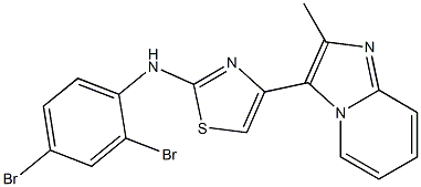 N-(2,4-dibromophenyl)-4-(2-methylimidazo[1,2-a]pyridin-3-yl)-1,3-thiazol-2-amine