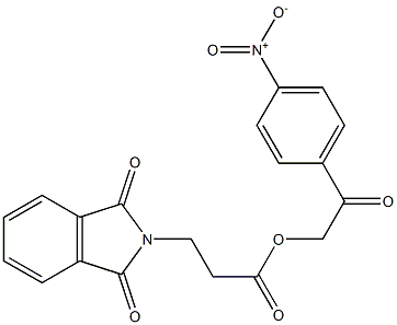 2-{4-nitrophenyl}-2-oxoethyl 3-(1,3-dioxo-1,3-dihydro-2H-isoindol-2-yl)propanoate 结构式