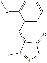 4-(2-methoxybenzylidene)-3-methyl-5(4H)-isoxazolone Structure