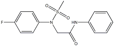 2-[4-fluoro(methylsulfonyl)anilino]-N-phenylacetamide