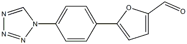 5-[4-(1H-tetraazol-1-yl)phenyl]-2-furaldehyde 化学構造式