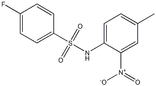 4-fluoro-N-{2-nitro-4-methylphenyl}benzenesulfonamide|