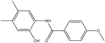 N-(2-hydroxy-4,5-dimethylphenyl)-4-methoxybenzamide Structure