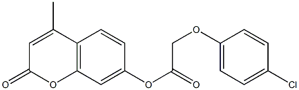 4-methyl-2-oxo-2H-chromen-7-yl (4-chlorophenoxy)acetate Structure